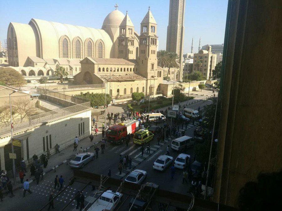 Egypt: bomb attack on Coptic Orthodox Cathedral compound